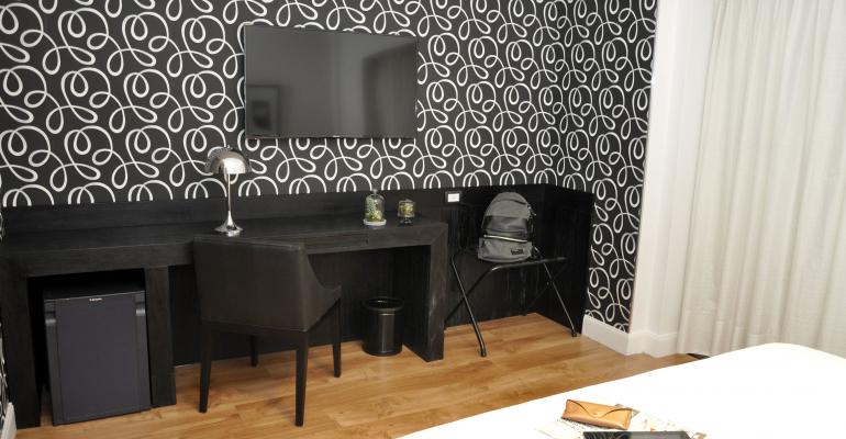 Quarto superior com cama de casal