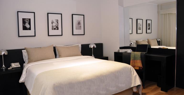 Quarto superior com cama de casal